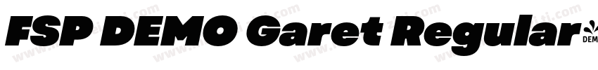 FSP DEMO Garet Regular字体转换